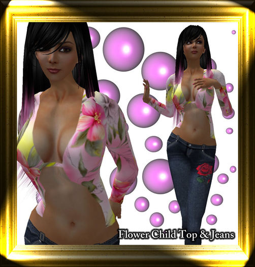 Flower Child Top & Jeans