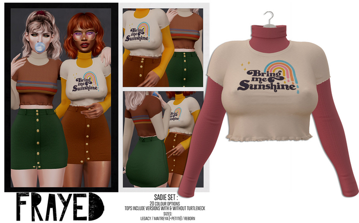 Frayed - Sadie Top - Sunshine