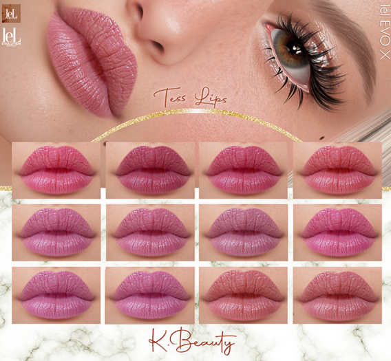 K.BEAUTY - TESS LIPS - LELUTKA EVO - EVO X -UNPACK
