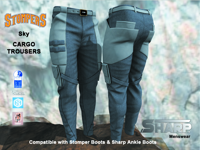Sharp Cargo jean Sky leather 