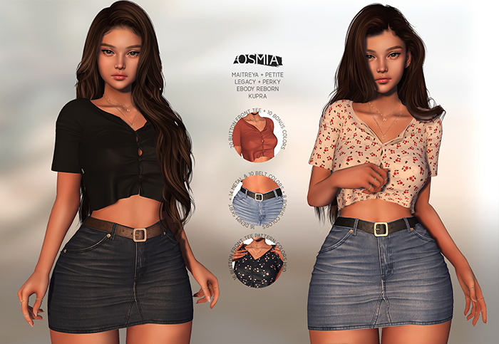 OSMIA - Parker.ButtonFrontTee - FullPack