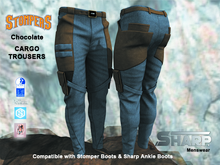 Sharp Cargo jean Chocolate leather