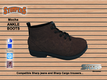 SHARP Ankle Boots mocha