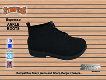 SHARP Ankle Boots espresso
