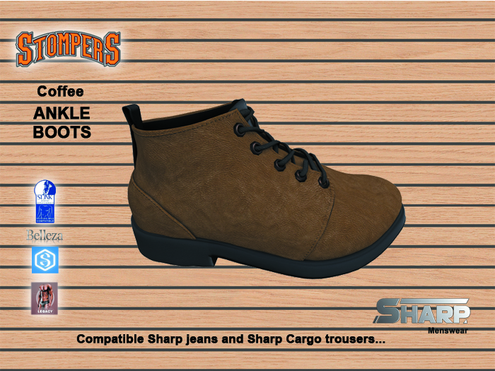 SHARP  Ankle Boots coffee 