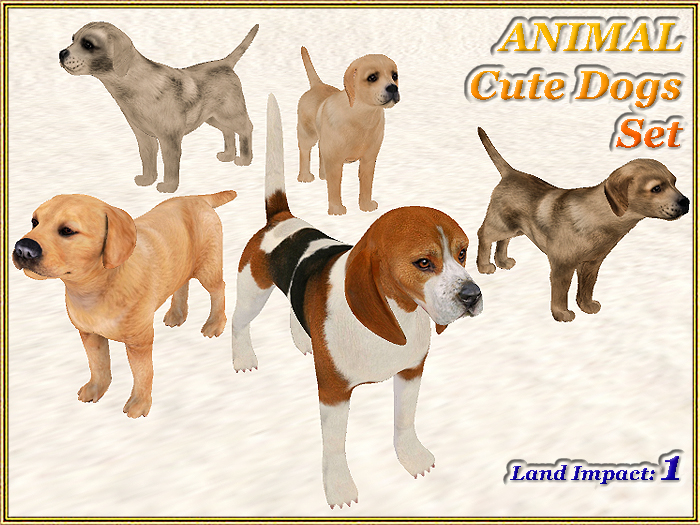 ANIMAL - Cute Dogs Set (1 LI) (Full perm)