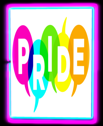 Pride, neon sign