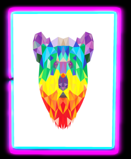 Pride Bear neon sign