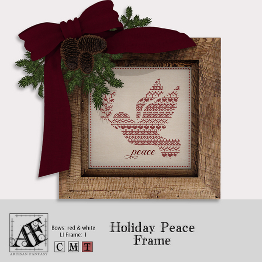 *AF* Holiday Peace Frame