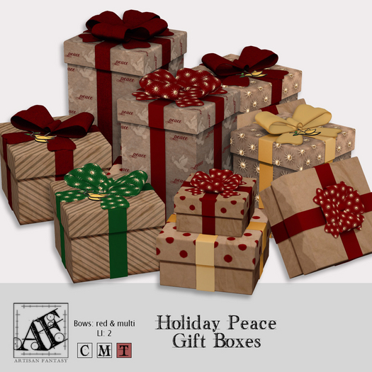 *AF* Holiday Peace Gift Boxes