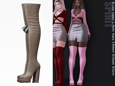 Second Life Marketplace - SPIRIT - Lalo boots [NUDE]