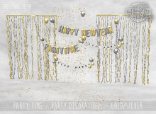-DRD- Party Time - Party Decorations - Gold/Silver