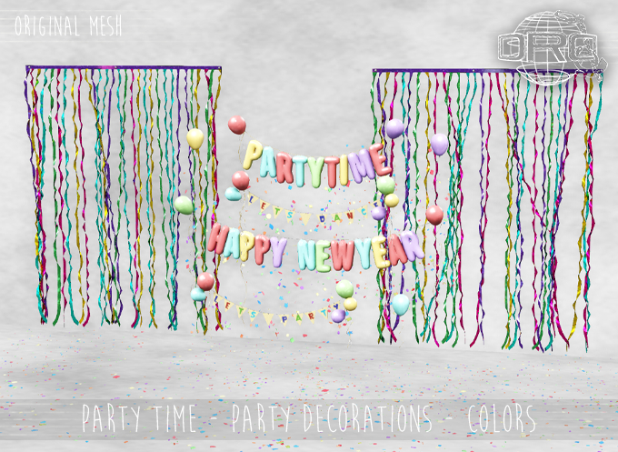 -DRD- Party Time - Party Decorations - Colors