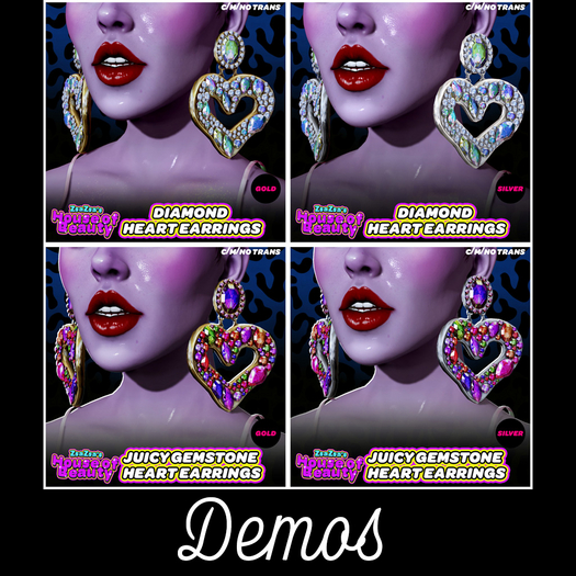 (ZHOB) Heart Earrings Demo