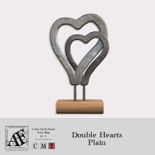 *AF* Double Hearts - Plain