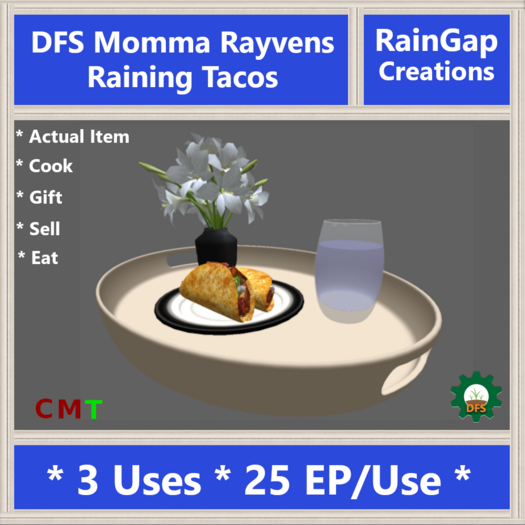 DFS Momma Rayvens Raining Tacos (Actual Item)