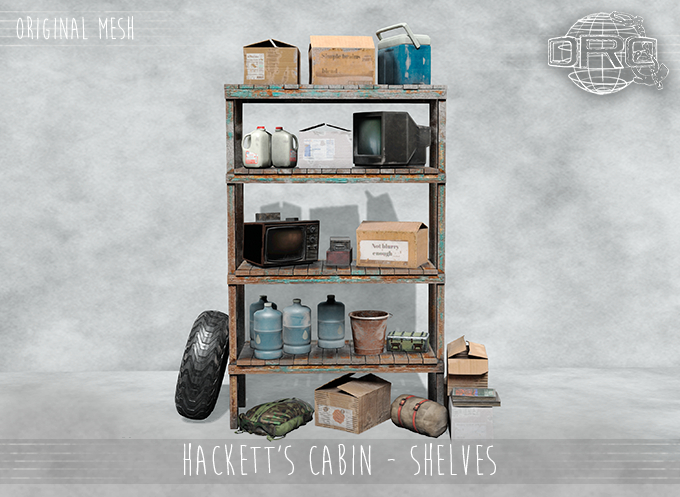 -DRD- Hackett's Cabin - Shelves