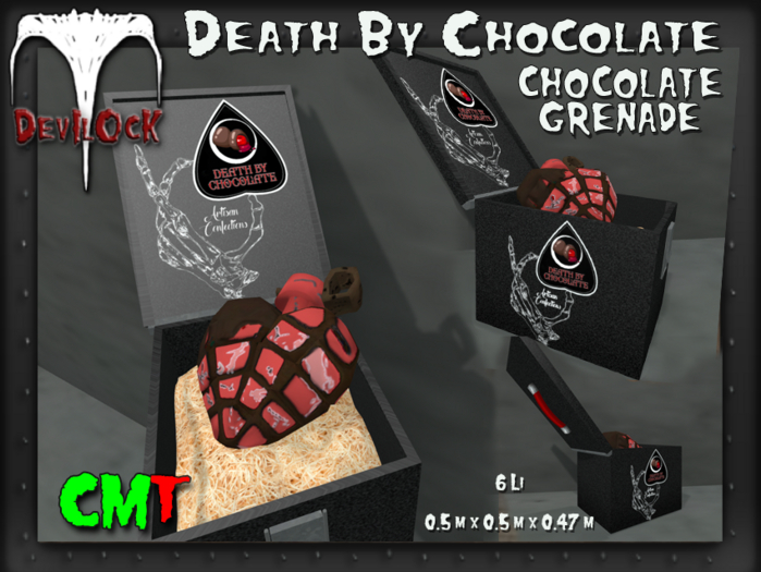 DEVILOCK - Death By Chocolate - Choc, Grenade (ADD TO UNPACK)