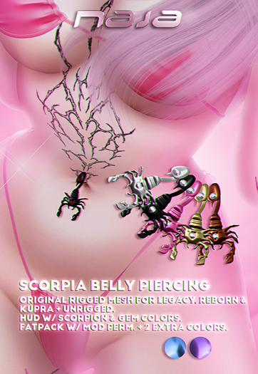 naja // scorpia piercing icon pack