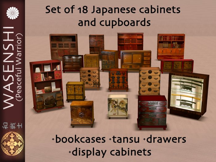 Wasenshi Japanese cabinets and cupboards - Special Offer!