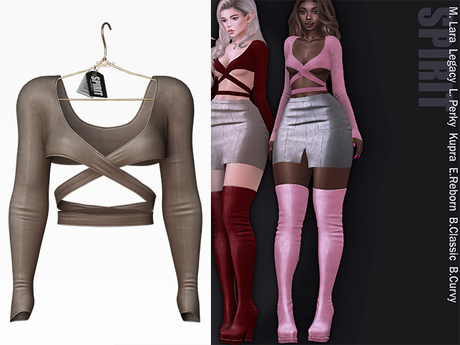 Second Life Marketplace - SPIRIT - Lalo top [NUDE]