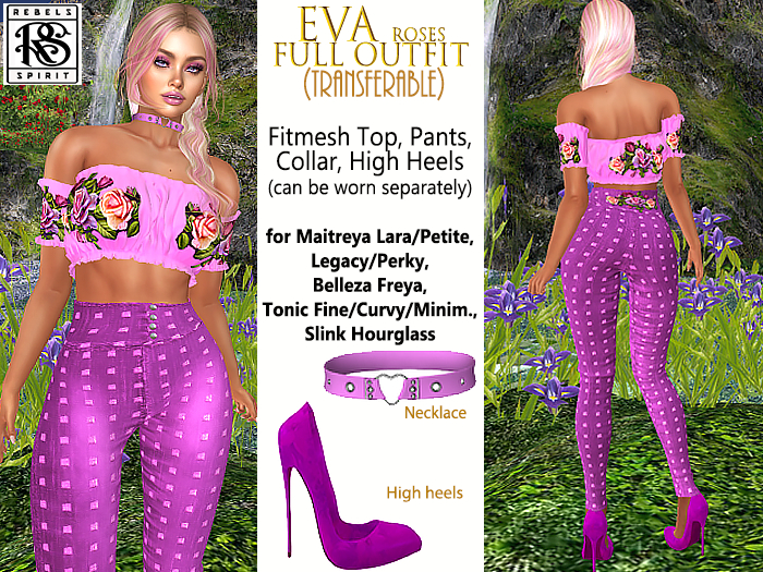RebelsSpirit - EVA Roses Full Outfit - TRANSFER