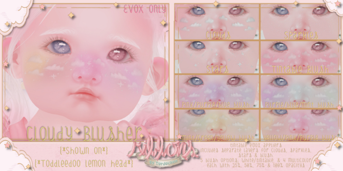 {Ribbons} Cloudy Blusher - EvoX {Box}