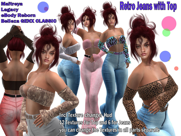 Retro Jeans with Top