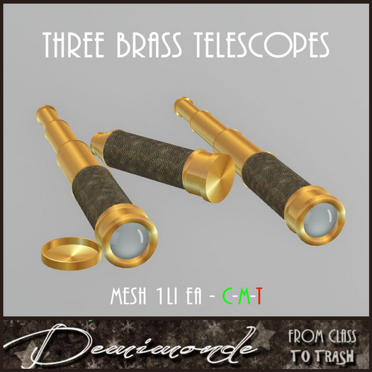 [CYN] Three Brass Telescopes