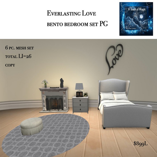 Everlasting Love bedroom set -Box LI=26 PG