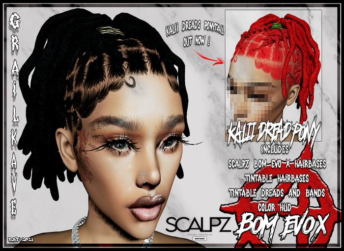 [GK] KALII DREAD PONYTAIL 