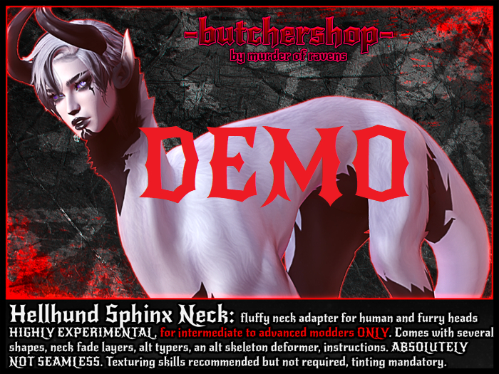 [M.O.R:butchershop] hellhund sphinx neck SIZE DEMO