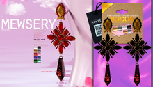 #MEWSERY Retro Crystal Earrings{Noir} - unrigged