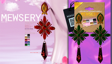 #MEWSERY Retro Crystal Earrings{Emerald} - unrigged