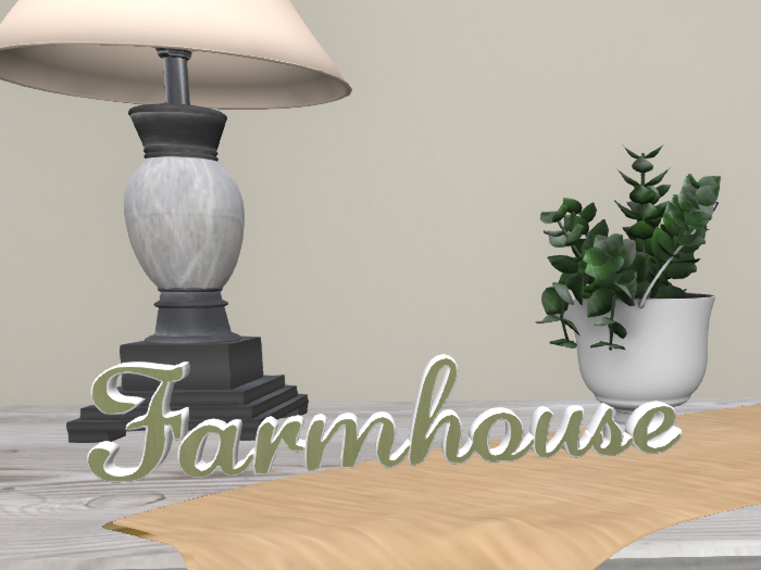 Word Block "Farmhouse" Shelf Sitter