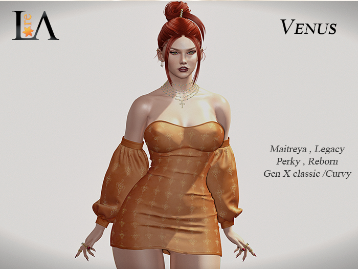 Unpack Dress Venus Orange