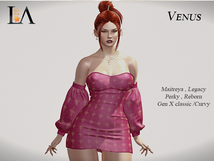 Unpack Dress Venus Fraise