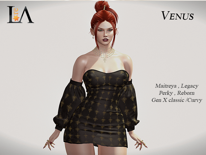 Unpack Dress Venus Black