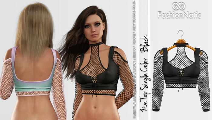 Top Zion Black - FashionNatic
