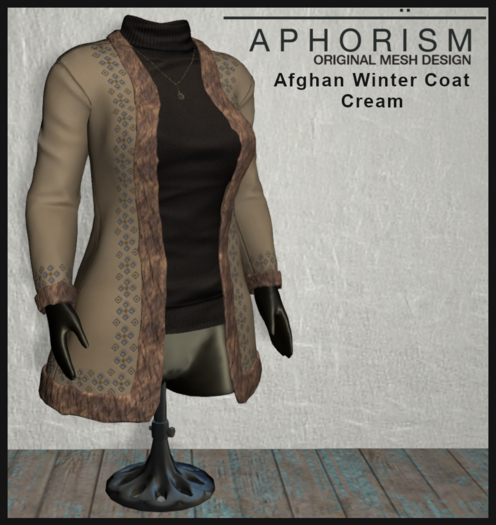 !APHORISM! - Afghan Winter Coat Cream V2