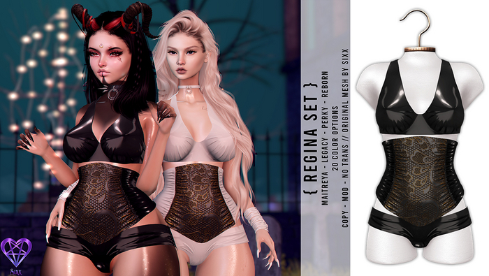 - sixx - Regina Set - Black