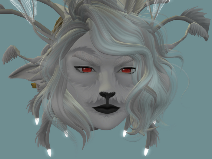 furred BJD Head4 skin