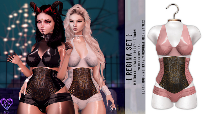 - sixx - Regina Set - Peach