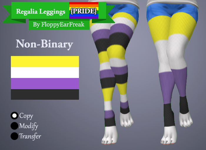 [FEF] Regalia Leggings - Non-Binary Pride [BoMR]