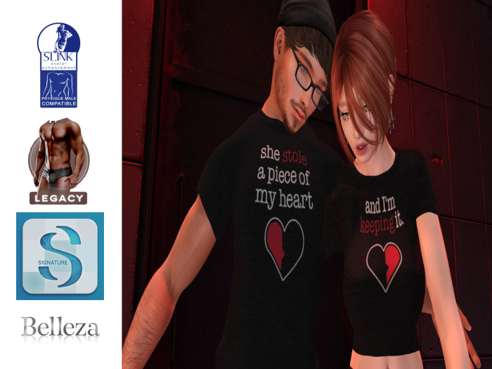 Couples Tee Set: Piece Of My Heart Classic Tee 