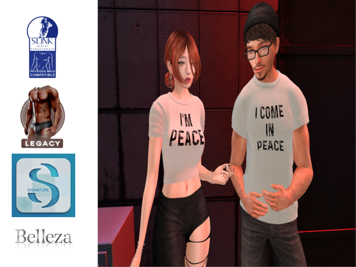 Couples Tee Set: I Come In Peace Classic Tee 