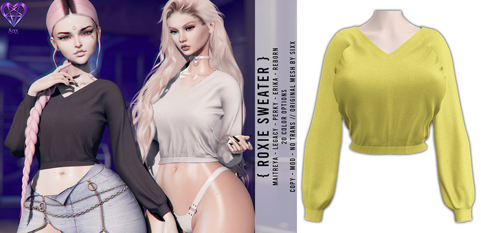 - sixx - Roxie Sweater - Yellow