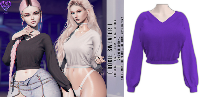 - sixx - Roxie Sweater - Violet