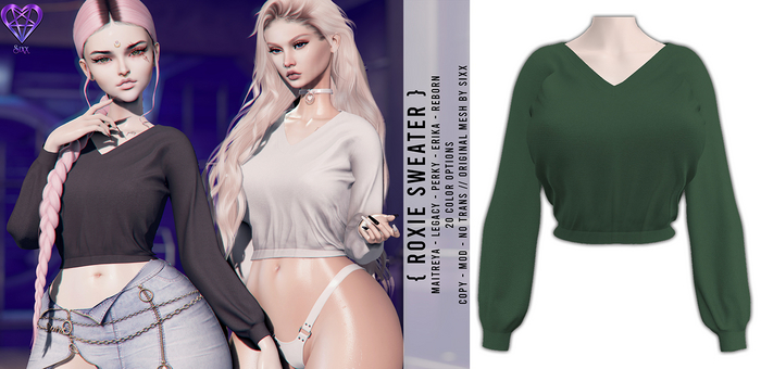 - sixx - Roxie Sweater - Green