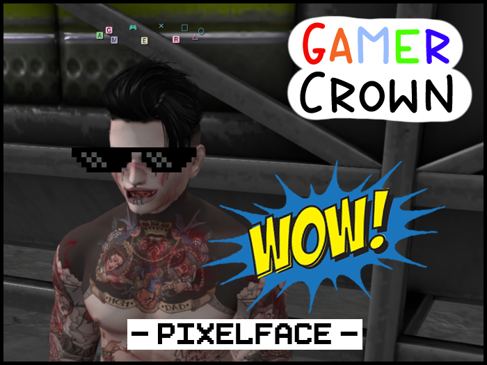 {Pixelface} Crown - Gamer